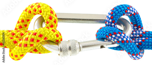 Photo: mousqueton et cordage mousqueton et cordage