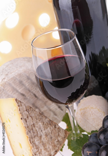 Photo: red wine and cheese red wine and cheese