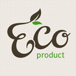 Eco product lettering