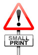 Small print concept.