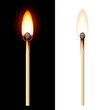 Realistic burning match