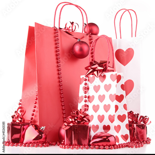 Photo: shopping bag and decoration shopping bag and decoration