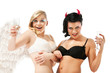 Photo: angel and devil angel and devil
