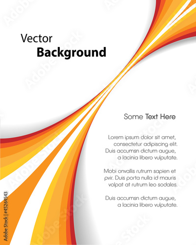 Vector: Orange Brochure Background Orange Brochure Background