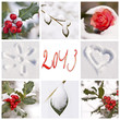 2013, collage hiver neige