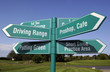 Next tee golf sign