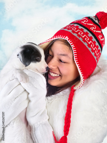 Photo: Fun with a puppy Fun with a puppy