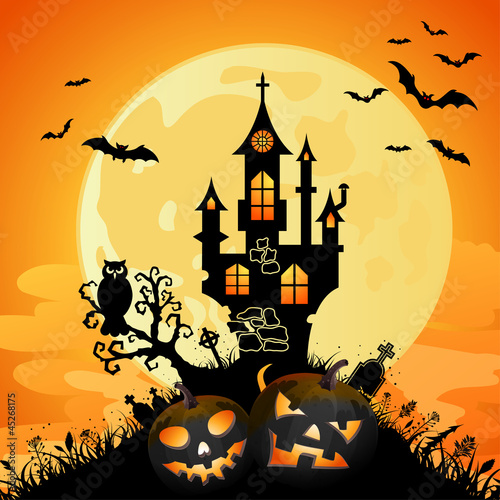 Vector: Halloween background Halloween background