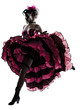Foto: woman dancer dancing french cancan woman dancer dancing french cancan