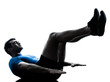 man exercising workout fitness posture