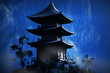 Zen buddhist temple in the mountains