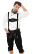 Junger Mann in Lederhosen