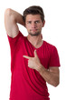 Photo: Man sweating very badly under armpit Man sweating very badly under armpit