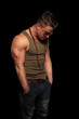 Dejected macho man