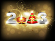 abstract glossy new year wallpaper