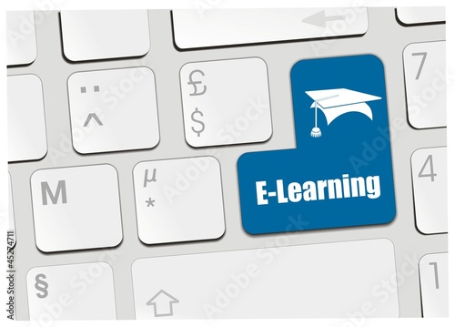 Illustration: clavier e-learning clavier e-learning