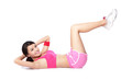 Exercise woman doing situps