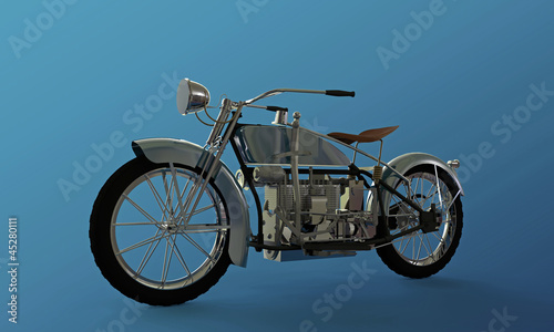 Illustration: old motorcycle old motorcycle
