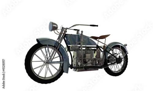 Illustration: old motorcycle old motorcycle