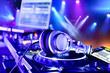 Dj mixer with headphones