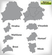 Landkarte von Weißrussland