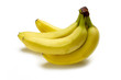 Foto: Group of fresh bananas on white Group of fresh bananas on white