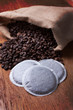 Tas de dosettes de café pour machines
