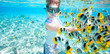 Woman snorkeling