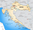 Übersichtskarte von Kroatien uund Umland