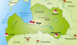 Map of Latvia for Internet use