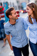 Happy couple smiling