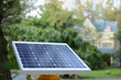 solar panels  with rural residence