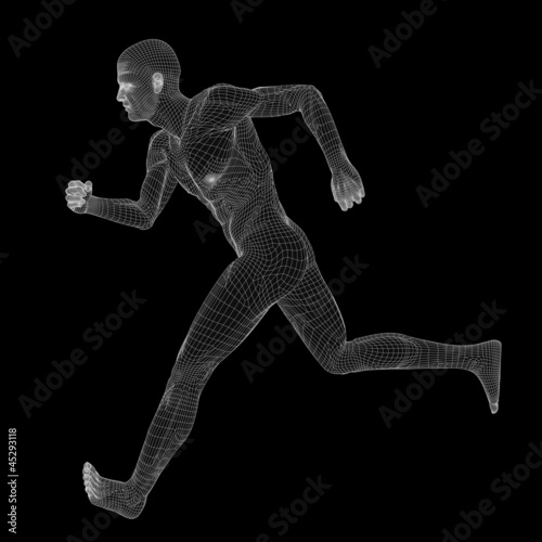 Illustration: High resolution 3D human ideal for anatomy,medicine and health High resolution 3D human ideal for anatomy,medicine and health