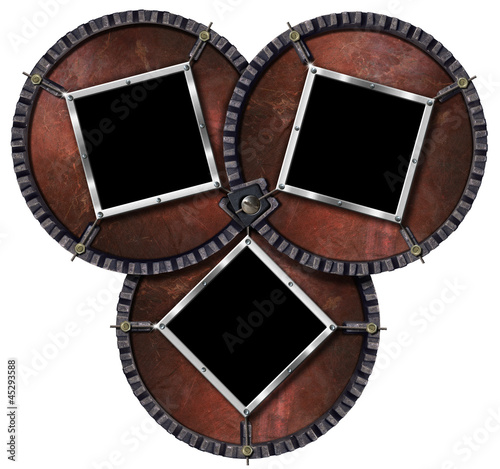 Illustration: Three Metal Frames Three Metal Frames