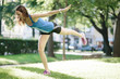 Junge Frau beim Sport