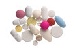 Colorful pills , isolated