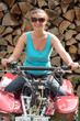 Young lady on ATV