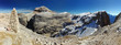 Dolomite moutnain peaks View to Piz Boe, Sella, Italy