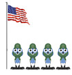 USA soldiers on parade ground