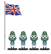 UK soldiers on parade ground