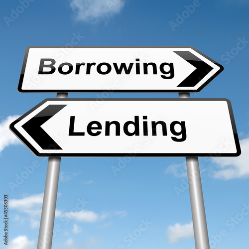 Illustration: Lend or borrow. Lend or borrow.