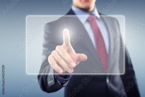 Photo: Man with Touchscreen Man with Touchscreen