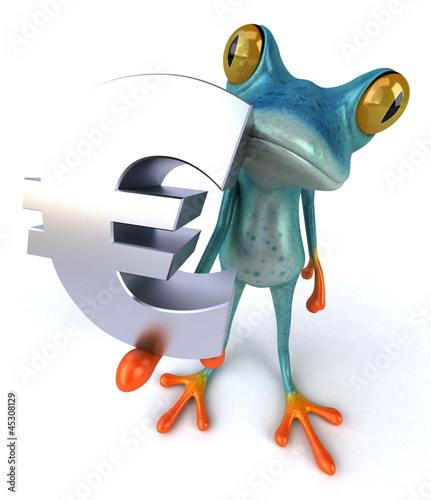Illustration: Blue frog Blue frog