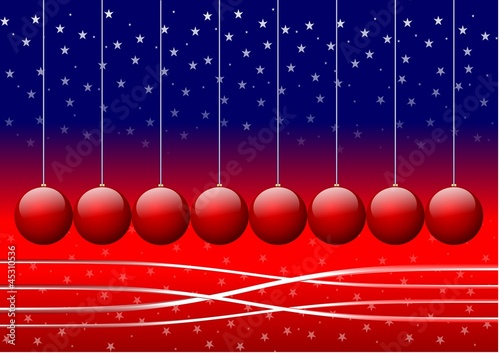 Illustration: Christmas baubles - plain Christmas baubles - plain