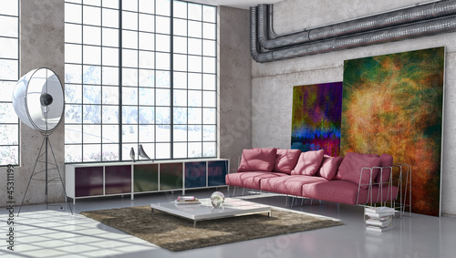 Illustration: Living room Living room