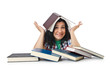 Student preparing for the exams