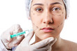 Woman under the plastic surgery
