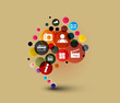 social media concept - vector illustration