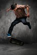 Skater doing a trick