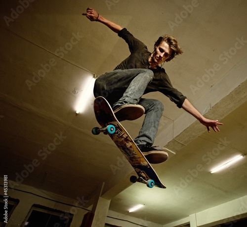 Photo: Skater jumping Skater jumping
